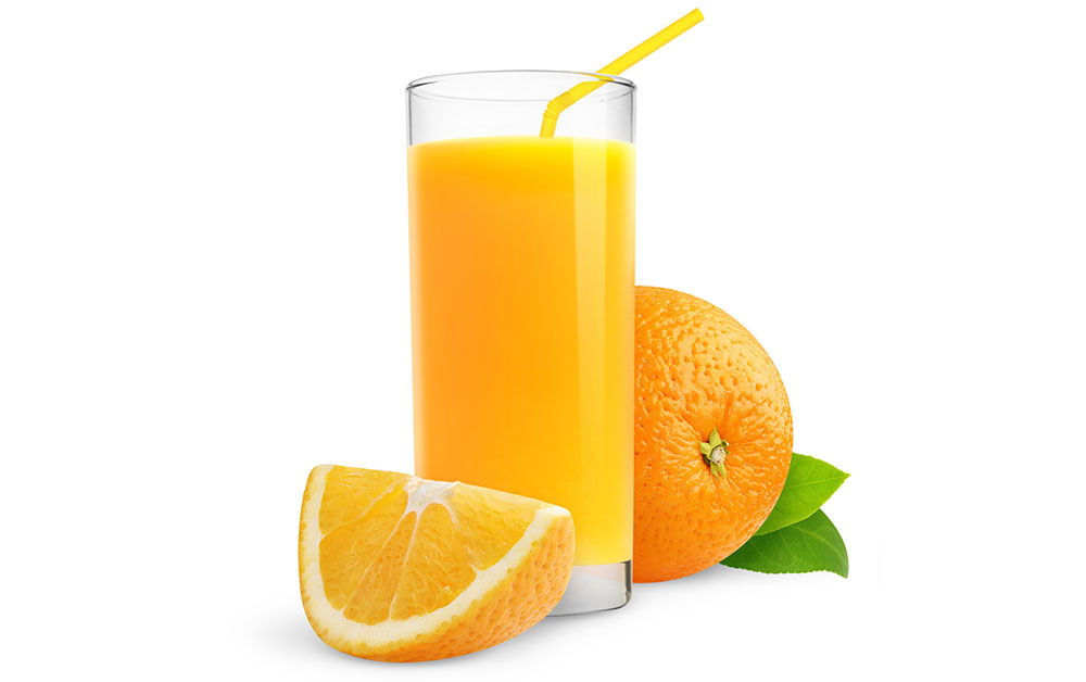 Zumo de naranja con leche